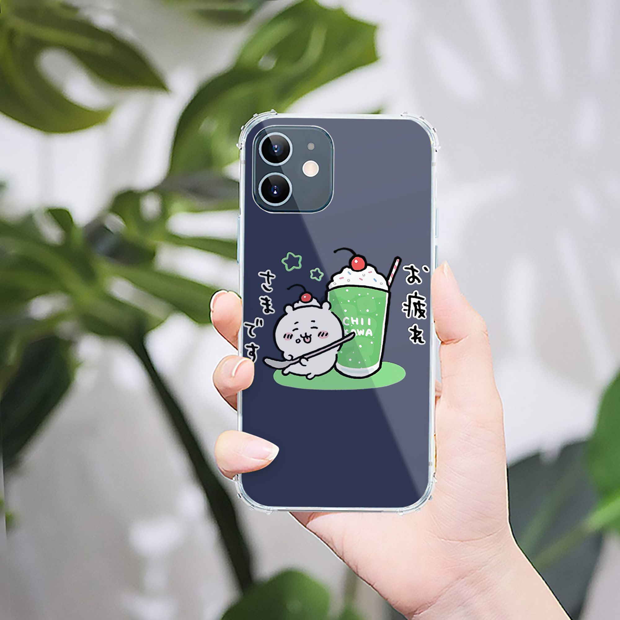 （画像用） ちいかわ ちいかわ Chii-kawa chiikawa 【iPhone 12シリーズ対応】透明スマホケース（クリアソフトケース）